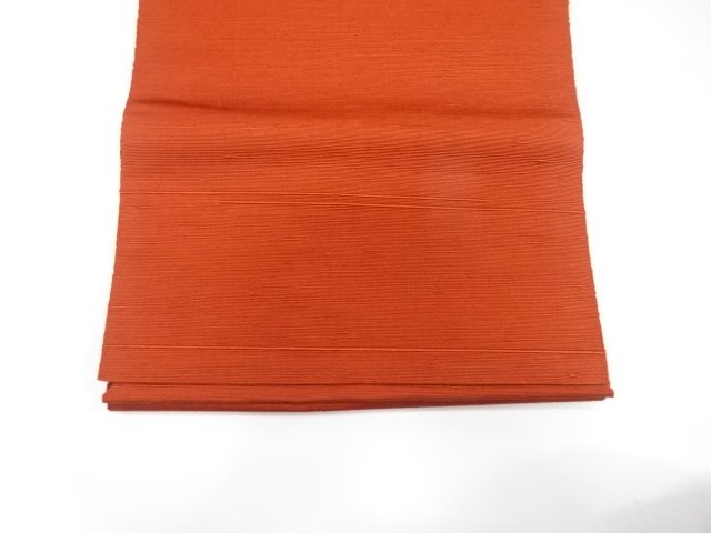  手織り節紬　織柄　名古屋帯